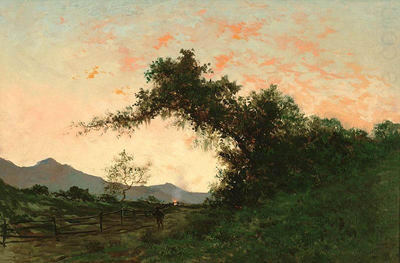 Jules Tavernier Marin Sunset in Back of Petaluma china oil painting image
